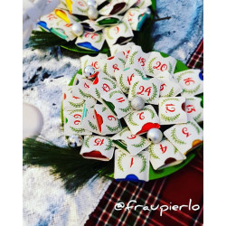 Stickserie - Adventskalender Mini Hüllen 1-24 Zahlen